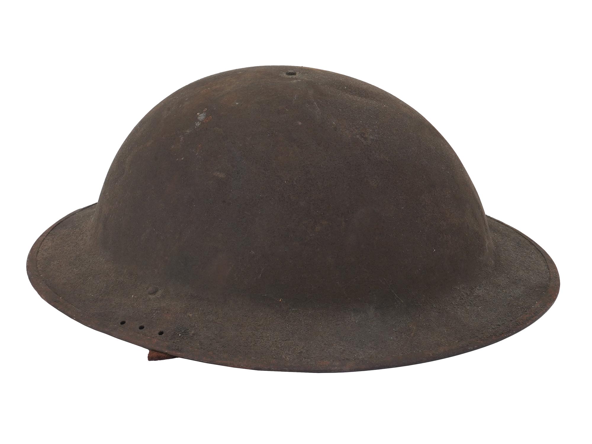 WWI AMERICAN MILITARY DOUGHBOY HELMET MARKED PIC-1